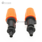MUCIAKIE 2PCS Orange Atomizer with 4/7mm Single Barbed Misting Nozzle Spray for Garden Irrigation for Flowers Plants Mist Spray