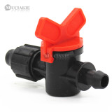 MUCIAKIE 1PC DN16 Lock Switch Valve Connect Drip Tape 5/8'' Loc x to Connect 8mm 15mm PVC PE Hose Pipe Coupling Water Connector