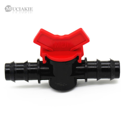 MUCIAKIE 20PCS DN20 Equal Coupling Switch Valve Hose Fittings Barbed Straight Trough Connectors Garden Drip Irrigation Parts