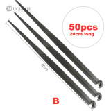 MUCIAKIE 50pcs 11cm 20cm Fixed Support Holder for 4/7mm Water PVC Hose Pin Stake for Fixed Drop Irrigation Home Garden Fittings