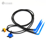 MUCIAKIE 10PCS 2-Outlet Dripper Assembly Kits with Blue Elbow Arrows Connecting 50mm Hose and Drippers Garden Irrigation System