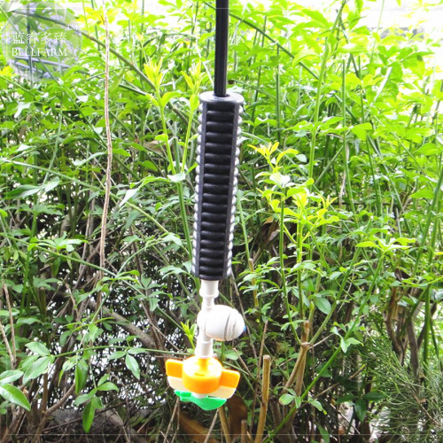 5 lots Hanging Sprinkler Heads Misting Micro Spray Nozzle+Heavy Hammer+Anti-Drip Device+2m 4/7mm hose+1pc double harb E4260
