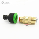 MUCIAKIE 1PC 1/2'' Male Thread Adjutable Copper Brass Sprinkler Nozzle with 1/2'' (3/4'') Quick Connector for Garden Irrigation