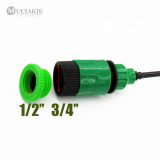 MUCIAKIE 10 Meters Garden Watering Misting Irrigation System Automatic Garden Water Set Mist Nozzle with 4/7mm Tee Connector DIY