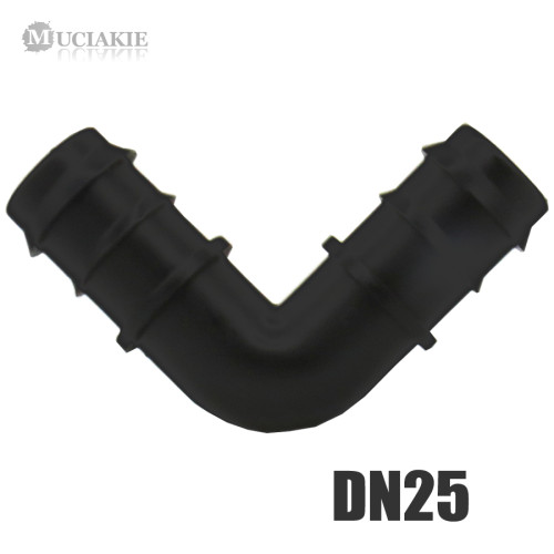 MUCIAKIE 1PC DN25 Elbow Barb Adapter 90 Degree Water Hose Pipe Connector for Garden Irrigation Hose Repair Joint