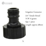 MUCIAKIE 1PC 3/4'' Male Female Thread Quick Connector for Garden Irrigation Adaptor Swivel Nipple Joint Water Pipe Connection