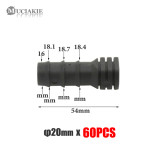 MUCIAKIE DN20 Equal Tee Elbow Connector for Garden Pipe Tubing Irrigation End Plug Hose Adapter Straight Water Connector Fitting
