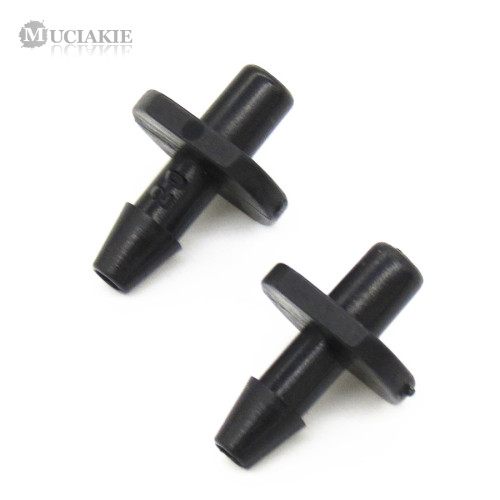 MUCIAKIE 50PCS 1/8'' Single Barbed Adaptor Barbs Connectors for Arrow Dripper Set Garden Irrigation Fittings