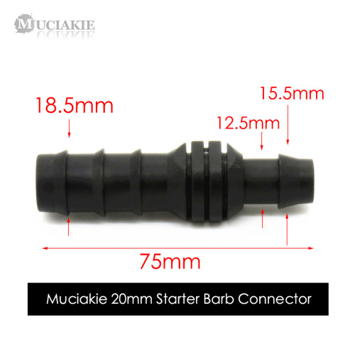 MUCIAKIE 1PC DN20 Starter Barb Connector for Connecting a Drip Lateral into a PVC Pipe By-pass Adapter Fitting Joint Barb