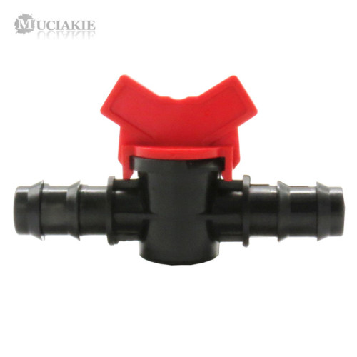 MUCIAKIE 16mm 20mm Barbed Equal Coupling Switch Valve Double Way Irrigation Connector Garden Faucet Adaptor