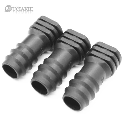MUCIAKIE 50pcs 16mm Barbed End Cape for PE Pipe Garden Hose Micro Irrigation Pipe Fittings Drip Tape Use Plugs