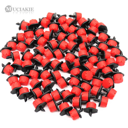 MUCIAKIE 30PCS 4/7mm Adjustable Nozzle for Garden Drip Irrigation Sprinkler Emitter with 1/4'' Barb