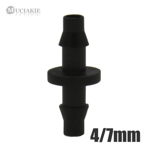 MUCIAKIE 30PCS 1/4'' Barbed Coupling Barb to Connect the End of 1/4'' Micro Tubing Drip Irrigation Straight Connector 4/7mm Hose
