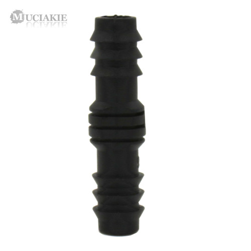 MUCIAKIE DN16 Equal Barbed Connector 16mm Straight Barb Adapter 2-Way Joint 1/2'' Hose Repair Joint Straight Barb for Irrigation