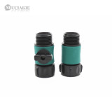 MUCIAKIE Car Wash Tap 3/4 Male to 3/4'' Female Thread Water Gun Adapter Cranes Quick Connector with Valve Irrigation Garden Hose