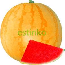 Heirloom 'Huang Pi Qiu' Yellow Skin Red Seedless Watermelon Seeds 13% Sugar Sweet Juicy