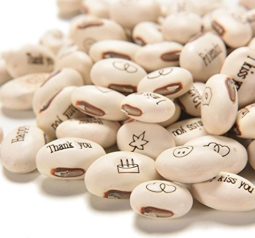 100Pcs Lot Mini Magic White Bean Seeds Gift Plant Growing Message Word Love Office Home