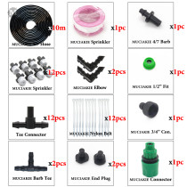 MUCIAKIE 10M Peformance Garden Misting Watering Kits Hanging Micro Drip Fruit Tree Irrigation Vegetables Cooling System