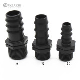 MUCIAKIE 3/4'' 1/2'' Male Thread to 25mm 20mm 16mm Coupling Water Connector Drip Irrigation Tape Adaptor for Garden