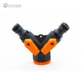 MUCIAKIE 3 Types of 1/2'' 3/4'' Female Thread Y Type Garden Water Connector with Valve Watering Coupling Adaptor Drip Irrigation
