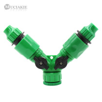 MUCIAKIE 1PC 2 Ways Garden Water Splitter 1/2'' 3/4'' Female Threaded to 4mm 8mm Barb Connector Adaptor Connect Tubing Hose