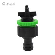 MUCIAKIE 2LOTS Interchangeable Quick Hose Fitting 16mm Seal Speed Interfaces Agriculture Forestry Systems to 4mm Barb