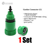 MUCIAKIE 9 Types of Garden Water Coupling Adaptor Quick Connector for Faucet Irrigation 1/2'' 3/4'' 1' Thread to 8/11 4/7mm Hose
