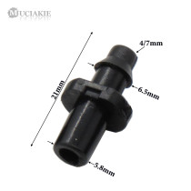 MUCIAKIE 50PCS 6mm to 1/4'' Barb Connector Micro Drip Watering Irrigation Fittings Coupling Adapter Hose Tubing Joint Accessory
