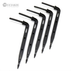MUCIAKIE 25PCS Black Arrow Drippers Plastic Drip Spike Connection 1/8'' (3mm) Tubing Hose Garden Irrigation Fittings Emitter