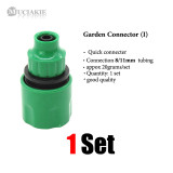 MUCIAKIE 9 Types of Garden Water Coupling Adaptor Quick Connector for Faucet Irrigation 1/2'' 3/4'' 1' Thread to 8/11 4/7mm Hose