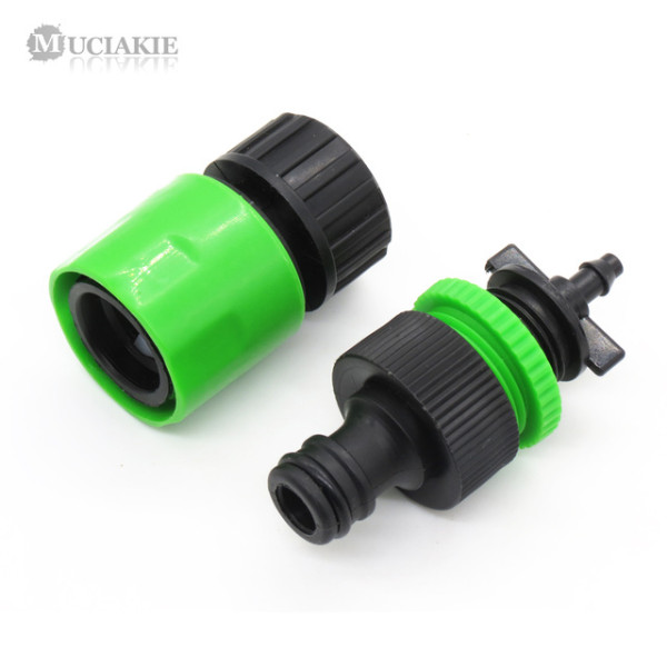 MUCIAKIE 1 SET Garden Female 3/4 to 1/4  Quick Connector 4mm Hose Irrigation Aapter 3/4 Tap Faucet Accessories