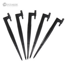 MUCIAKIE 10PCS 20cm Pin Holder for Garden Sprinkler Spray Micro Drip Irrigation Stand Support Connect 1/4'' Hose Watering Bonsai