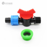 MUCIAKIE 1PC 1/2'' 3/4'' Male Thread to 16mm Garden Water Connecter with Shut Off Water Micro Drip Adaptor Coupling Irrigation