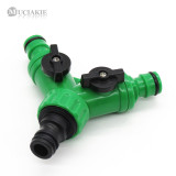 MUCIAKIE 1set 3/4 Female Thread Y Shape Connector With 3/4 Male Thread Tap Nipple Joint Quick Coupling Drip Garden Irrigation