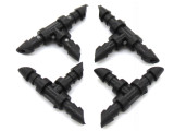 MUCIAKIE 20PCS 1/4'' or 6mm Plastic Barbed Tee Connector for Micro 1/4mm Hose Drip Irrigation Accessories Fittings Tube Adaptor
