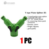 MUCIAKIE 3 Types of 1/2'' 3/4'' Female Thread Y Type Garden Water Connector with Valve Watering Coupling Adaptor Drip Irrigation