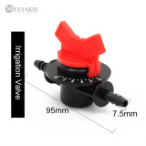 MUCIAKIE 1PC 7.5mm Irrigation Water Hose Valve Faucet Garden Tap Hose Connector Drip Irrigation Fittings