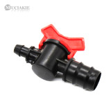 MUCIAKIE 10PCS 25mm Barb to 10mm Garden Water Connector with Valve Plastic Watering Coupling Adaptor for Garden Drip Irrigation