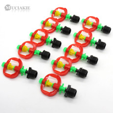 MUCIAKIE 10PCS Colorful Drizzle Typed Garden Sprinkler 360 Degrees Rotating Nozzle Spray 1/2'' Male Thread Connecter Irrigation