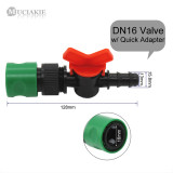 MUCIAKIE 1PC Garden Irrigation Accessory DN16 DN20 Valve with Shut Off & Quick Connector Connect Water Hose Pipe Adaptor