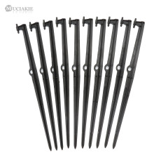 MUCIAKIE 10PCS 45CM Tall Fixed Stake for Garden Drip Irrigation Spinklers 8/11 4/7mm Hose Spike Spray Tubing Bracket Stand