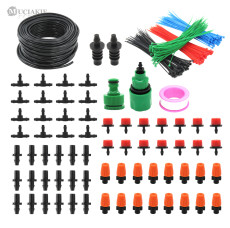 MUCIAKIE 50M 40/30/25/20/15/10M Micro Garden Irrigation System Water Drip Sprinker Cooling System Greenhouse Watering Kits