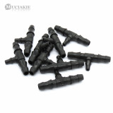 MUCIAKIE 30PCS 4/7mm to 3/5mm Barbed Ruducing Tee Connectors 1/4 to 1/8'' Barb Reduced Adapter Tubing Hose Micro Drip Fittings