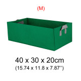 MUCIAKIE 3PCS Rectangular Herb Vegetables Tomato Fruits Planting Grow Bags Garden Square Green Growing Bags Gardening Tool