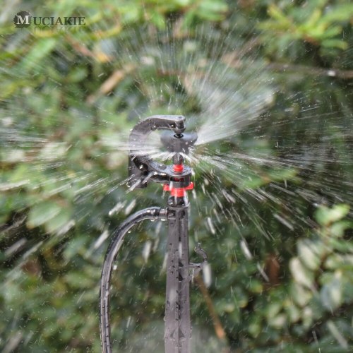 MUCIAKIE 20PCS G Type Mini Sprinklers on Support Stake for Irrigation System Drip Irrigation Flow Regulated Mini Nozzle Spray
