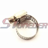 STONEDER Adjusterable Fuel Hose Pipe Clamps Clips 10mm 11mm 12mm 13mm 14mm 15mm 16mm  1/4 -5/8   For Pit Dirt Motor Bike Motorcycle ATV Quad