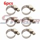 STONEDER Adjusterable Fuel Hose Pipe Clamps Clips 10mm 11mm 12mm 13mm 14mm 15mm 16mm  1/4 -5/8   For Pit Dirt Motor Bike Motorcycle ATV Quad