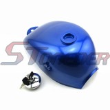 STONEDER Blue Fuel Gas Tank With Key For Honda Monkey Bike Mini Trail Z50 Z50A Z50J Z50R
