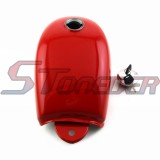 STONEDER Red Fuel Gas Tank With Key For Honda Z50 Z50A Z50J Z50R Monkey Mini Trail Bike