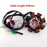 STONEDER 8 Coils Poles Ignition Stator Rotor Magneto For GY6 125cc 150cc Engine Chinese Moped Scooter ATV Quad 4 Wheeler Go Kart
